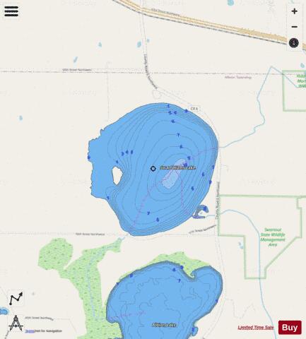 Swartout depth contour Map - i-Boating App - Streets