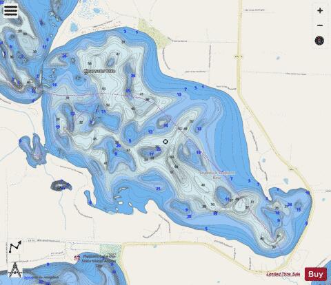 Clearwater (East) depth contour Map - i-Boating App - Streets