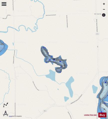 Little John depth contour Map - i-Boating App - Streets