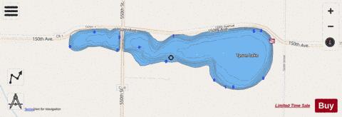 Tyson depth contour Map - i-Boating App - Streets