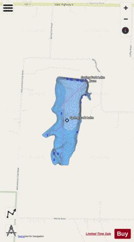 Springfork Lake depth contour Map - i-Boating App - Streets