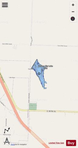 Garden City Lake depth contour Map - i-Boating App - Streets