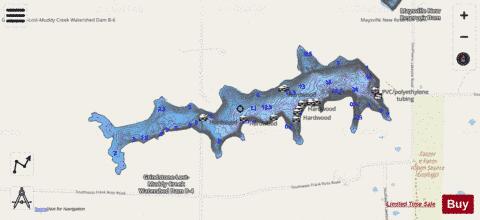 Maysville Lake depth contour Map - i-Boating App - Streets