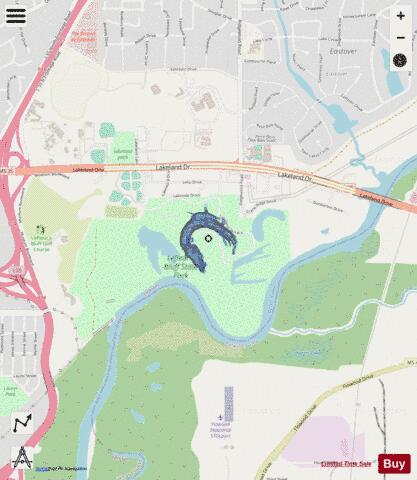 Mayes lake depth contour Map - i-Boating App - Streets