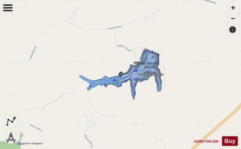 Lake Ross Barnett depth contour Map - i-Boating App - Streets