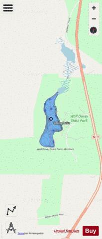 Spring Lake (Wall Doxey) depth contour Map - i-Boating App - Streets
