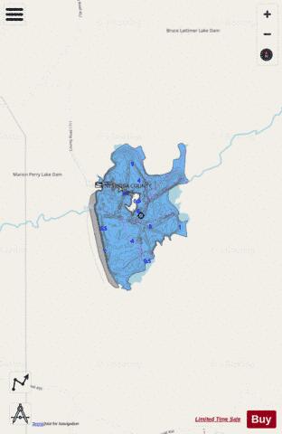 Neshoba County Lake depth contour Map - i-Boating App - Streets