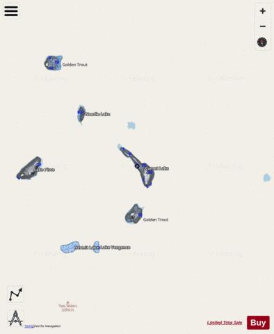 Comet Lake depth contour Map - i-Boating App - Streets