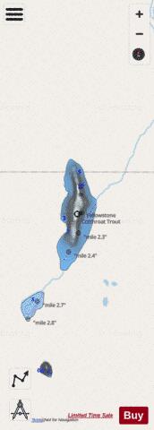 Jasper Lake (Tumble Lake) depth contour Map - i-Boating App - Streets