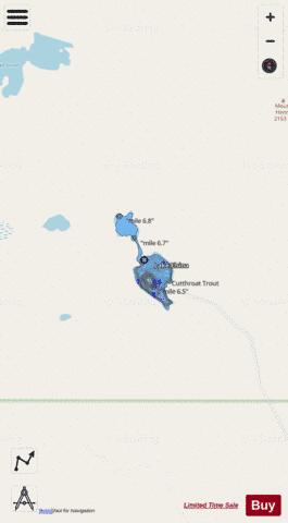 Lake Elsina depth contour Map - i-Boating App - Streets