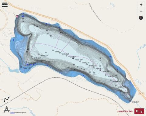 Dickey Lake depth contour Map - i-Boating App - Streets