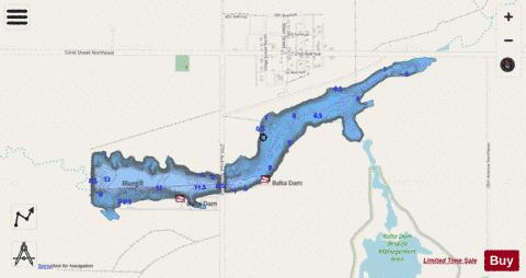 Balta Dam depth contour Map - i-Boating App - Streets