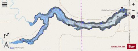 Matejcek Dam depth contour Map - i-Boating App - Streets