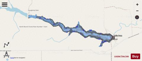Bylin Dam depth contour Map - i-Boating App - Streets