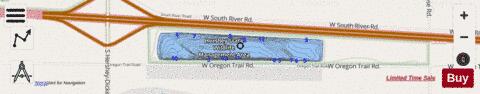 Hershey Lake depth contour Map - i-Boating App - Streets