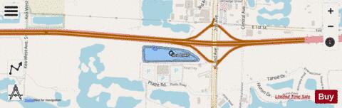 Kea Lake WMA depth contour Map - i-Boating App - Streets