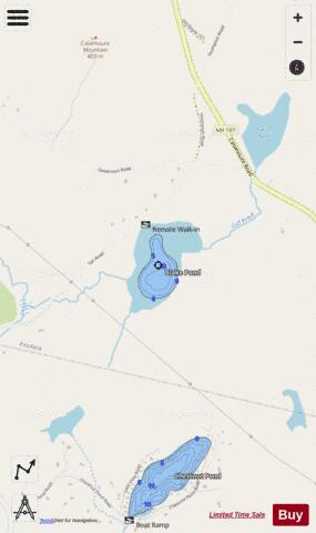 Blake Pond depth contour Map - i-Boating App - Streets