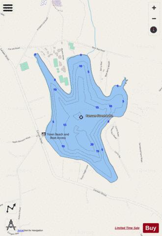 Canaan Street Lake depth contour Map - i-Boating App - Streets