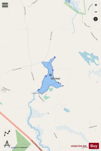 Club Pond depth contour Map - i-Boating App - Streets