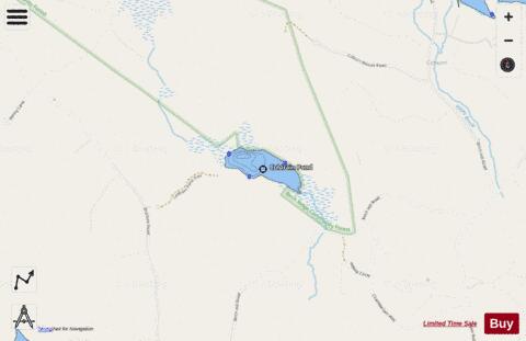 Coldrain Pond depth contour Map - i-Boating App - Streets