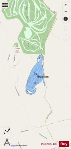 Craney Pond depth contour Map - i-Boating App - Streets