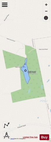 Hall Pond depth contour Map - i-Boating App - Streets