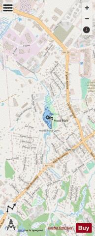 Horns Pond depth contour Map - i-Boating App - Streets