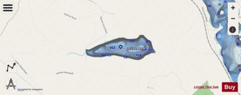 Jackson Pond depth contour Map - i-Boating App - Streets