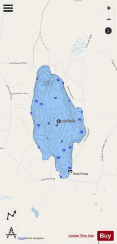 Laurel Lake depth contour Map - i-Boating App - Streets