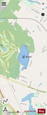 Lily Pond depth contour Map - i-Boating App - Streets