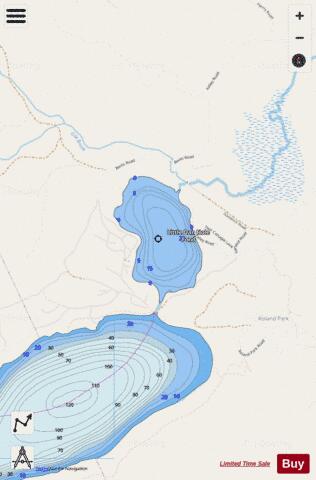 Little Dan Hole Pond depth contour Map - i-Boating App - Streets