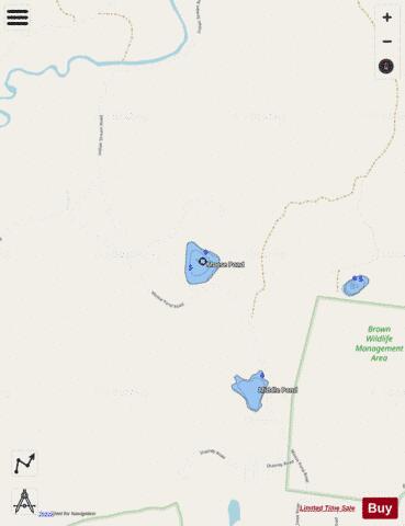 Moose Pond depth contour Map - i-Boating App - Streets