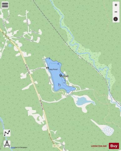Nay Pond depth contour Map - i-Boating App - Streets