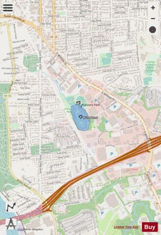 Nutt Pond depth contour Map - i-Boating App - Streets