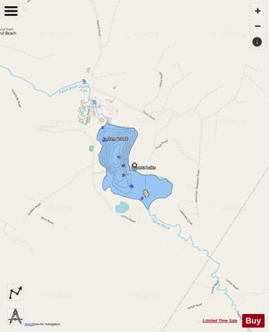 Ogontz Lake depth contour Map - i-Boating App - Streets