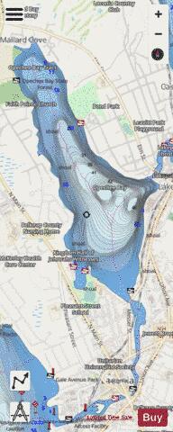 Opechee Bay depth contour Map - i-Boating App - Streets
