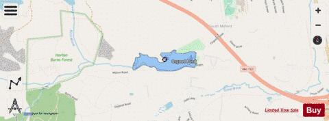 Osgood Pond depth contour Map - i-Boating App - Streets