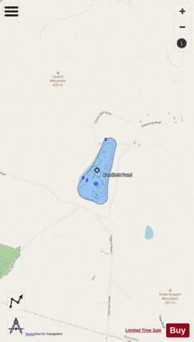 Randlett Pond depth contour Map - i-Boating App - Streets