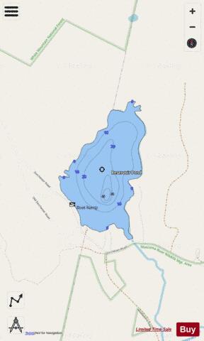 Reservoir Pond depth contour Map - i-Boating App - Streets