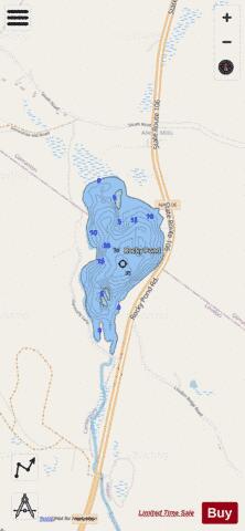 Rocky Pond depth contour Map - i-Boating App - Streets