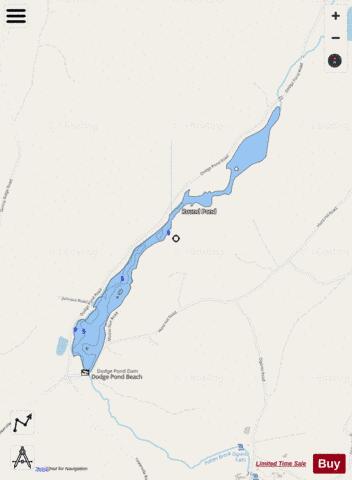Round Pond depth contour Map - i-Boating App - Streets