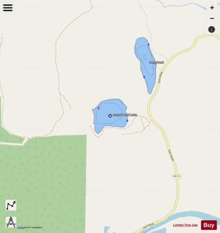 Round Pond Lake depth contour Map - i-Boating App - Streets
