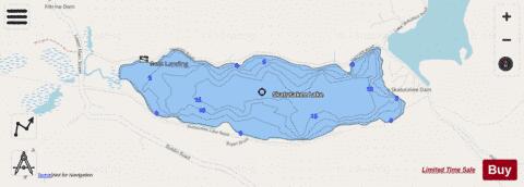 Skatutakee Lake depth contour Map - i-Boating App - Streets