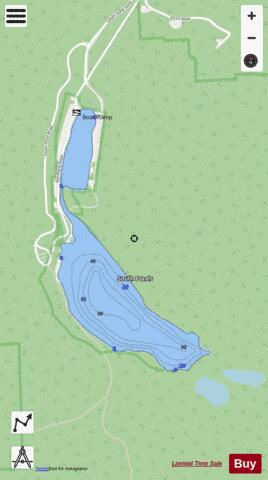 South Ponds depth contour Map - i-Boating App - Streets