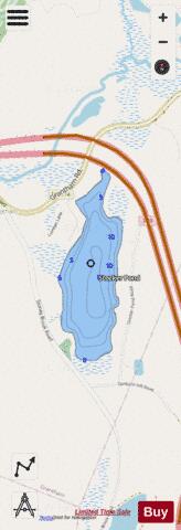Stocker Pond depth contour Map - i-Boating App - Streets