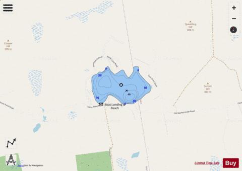 Stone Pond depth contour Map - i-Boating App - Streets