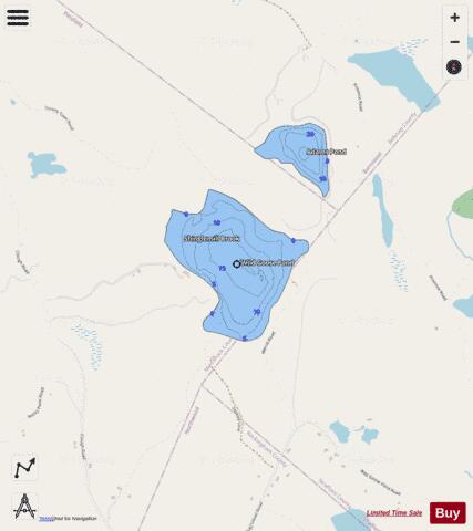 Wild Goose Pond depth contour Map - i-Boating App - Streets