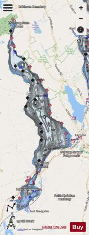 Lake Winnisquam depth contour Map - i-Boating App - Streets