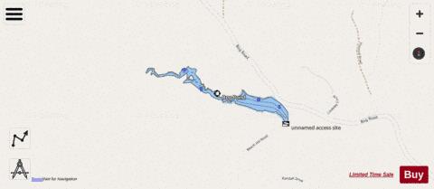 Bog Pond depth contour Map - i-Boating App - Streets