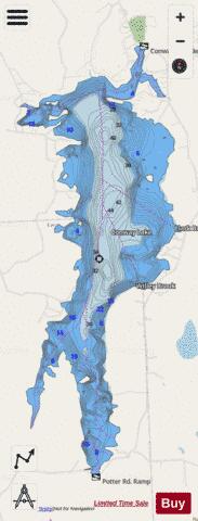 Conway Lake depth contour Map - i-Boating App - Streets